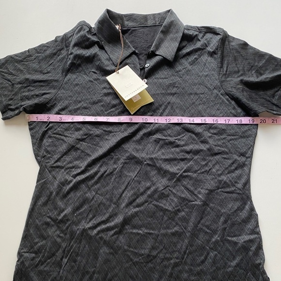 NWT Cutter & Buck Signature Collection Black Textured Athletic Polo Shirt Medium - Picture 4 of 11